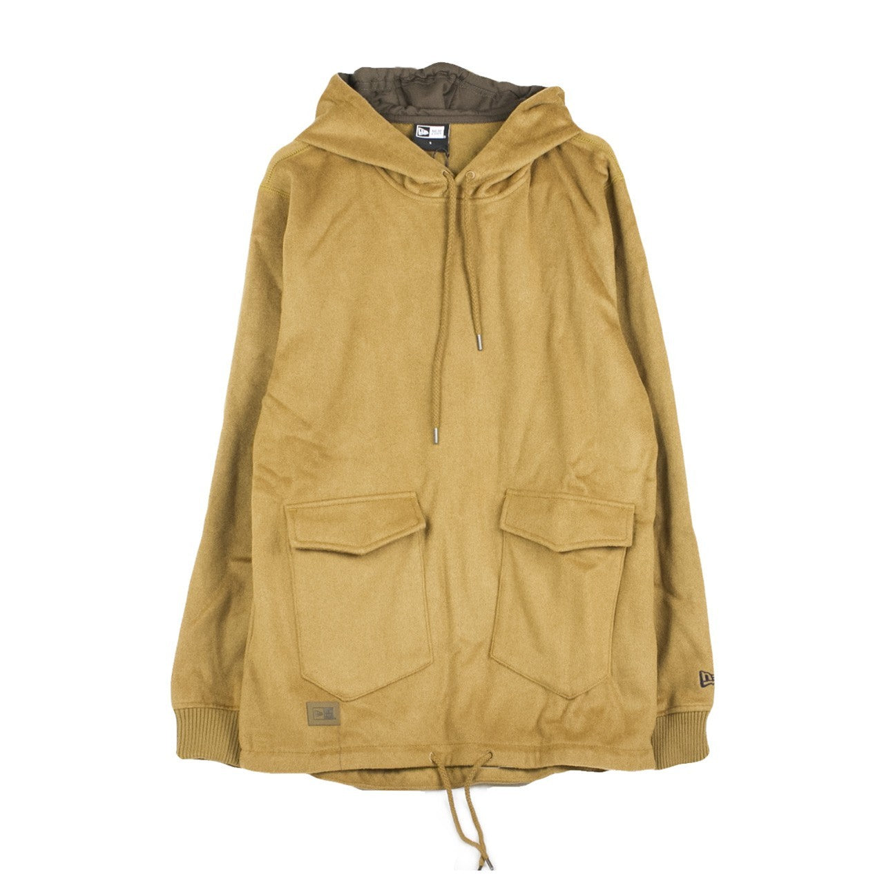 New Era, Felpa Cappuccio Uomo Premium Classic Po Hoody, Khaki