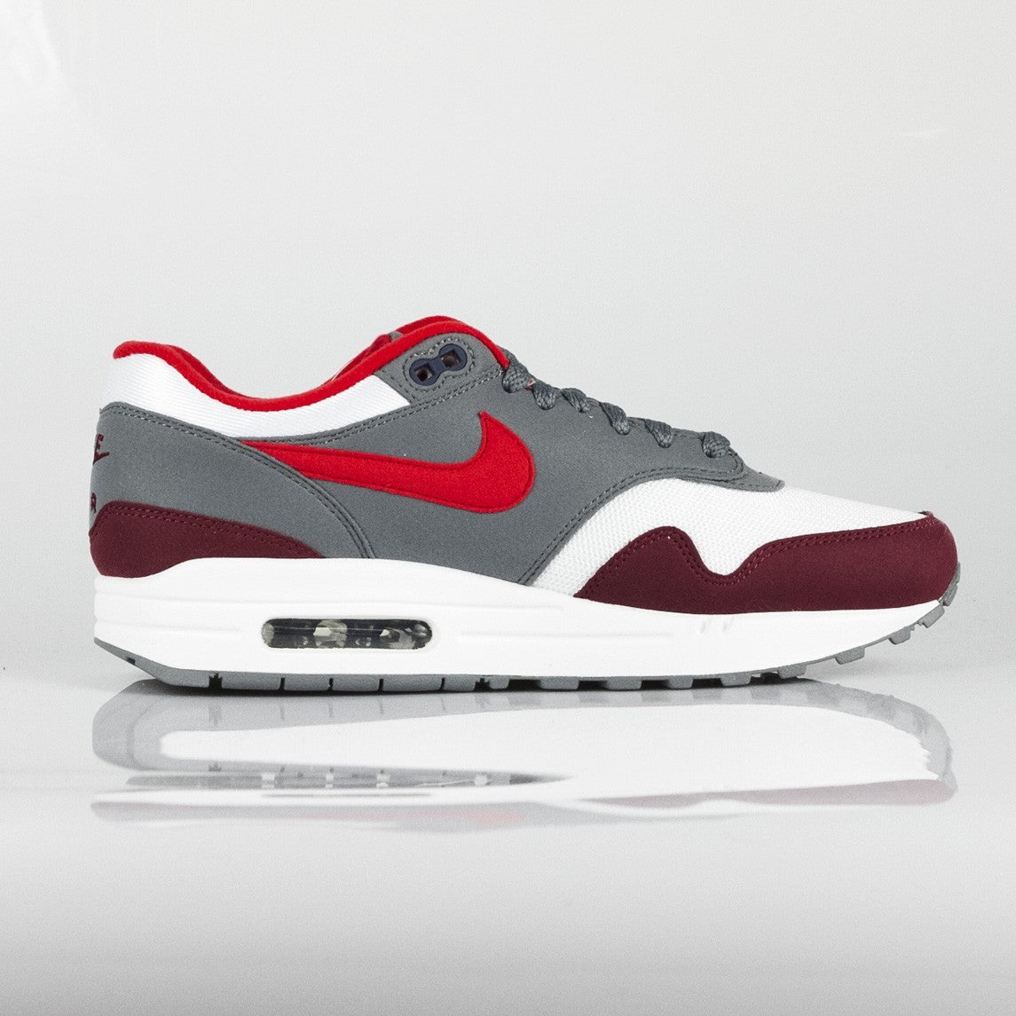 Air Max 1 White/university Red/cool Gray Men's Low Shoe