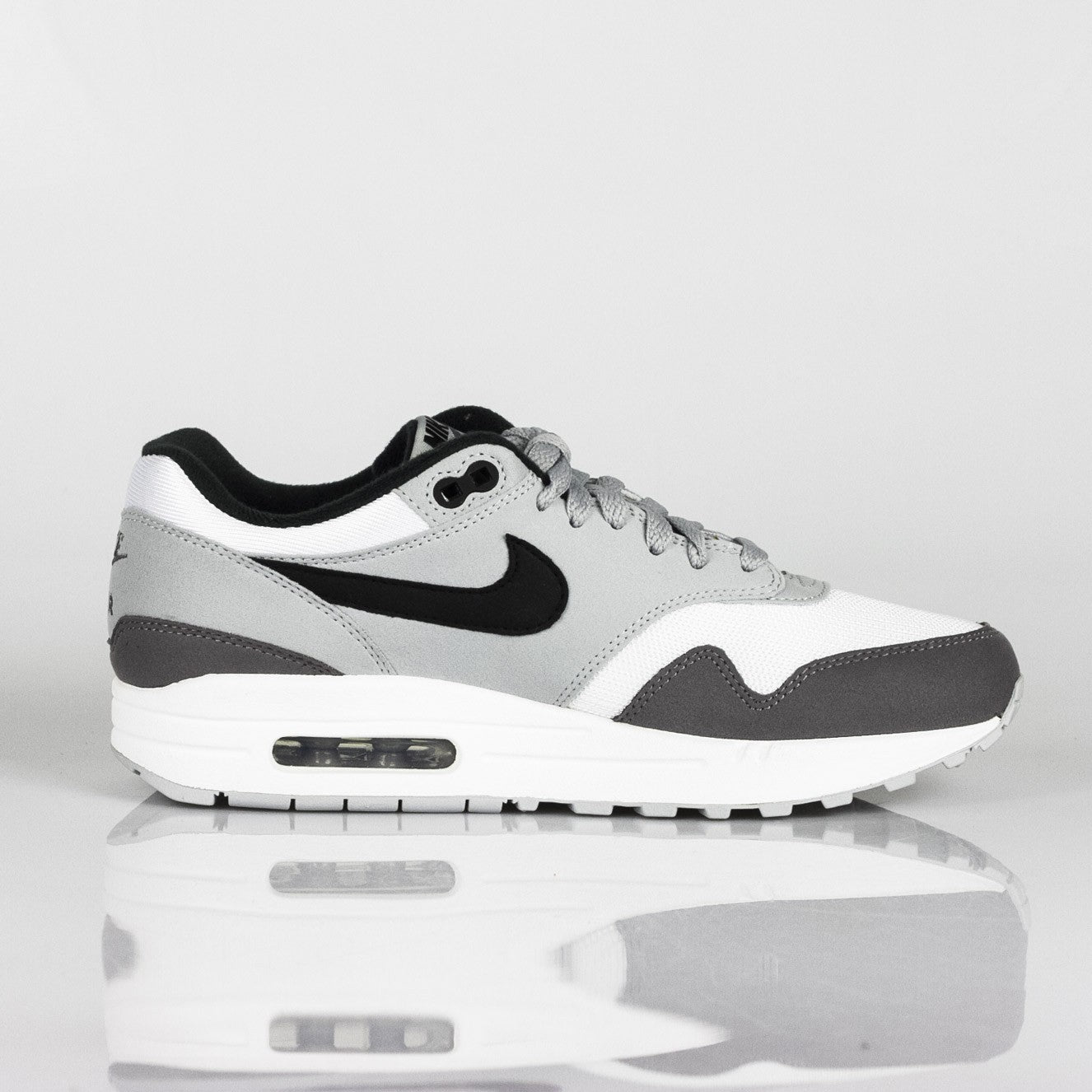 Scarpa Bassa Uomo Air Max 1 White/black/wolf Grey/gunsmoke