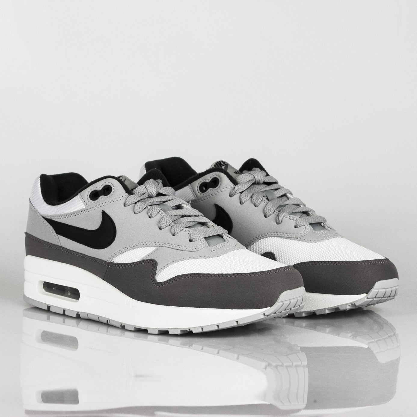 Scarpa Bassa Uomo Air Max 1 White/black/wolf Grey/gunsmoke