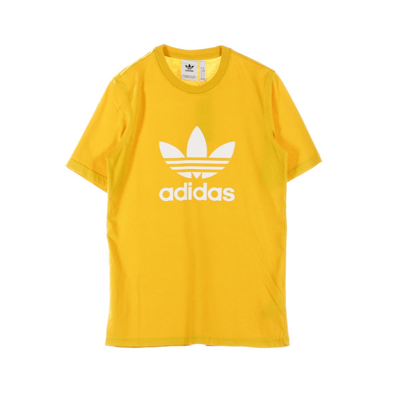 Adidas, Maglietta Uomo Trefoil T-shirt, Tribe Yellow/white