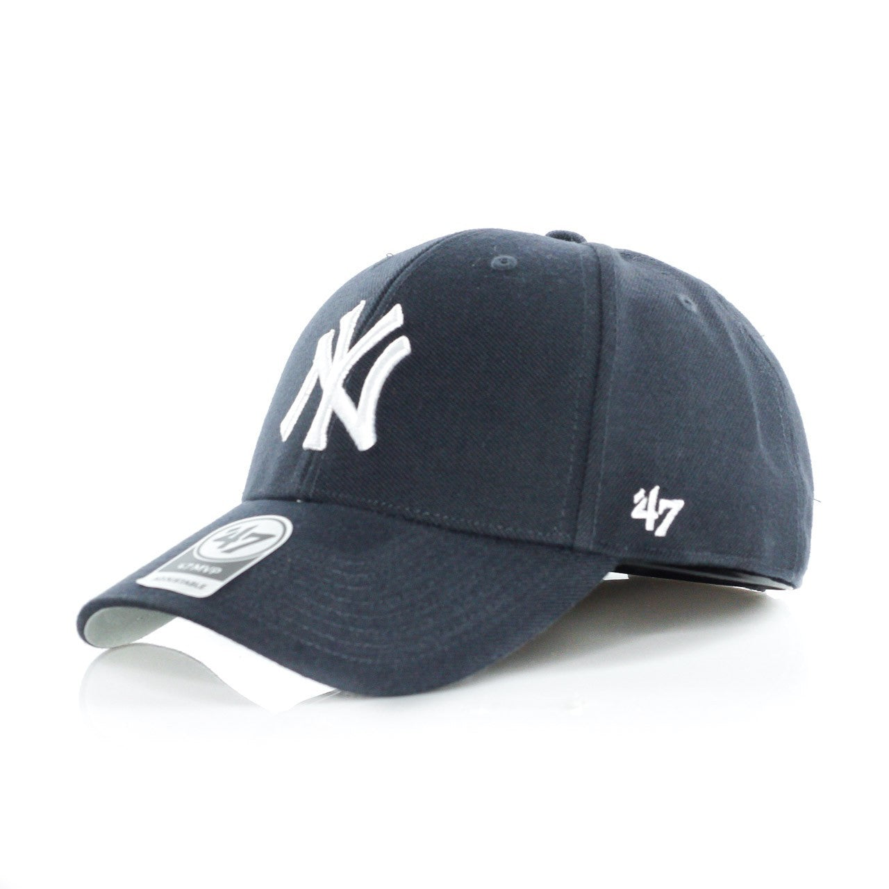 47 Brand, Cappellino Visiera Curva Uomo Mlb Mvp Neyyan Home, Navy/white