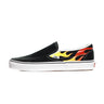 Vans, Scarpa Bassa Uomo Classic Slip-on (flame), Black/black/white