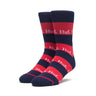 Huf, Calza Media Uomo Stripe Logo, Scarlet