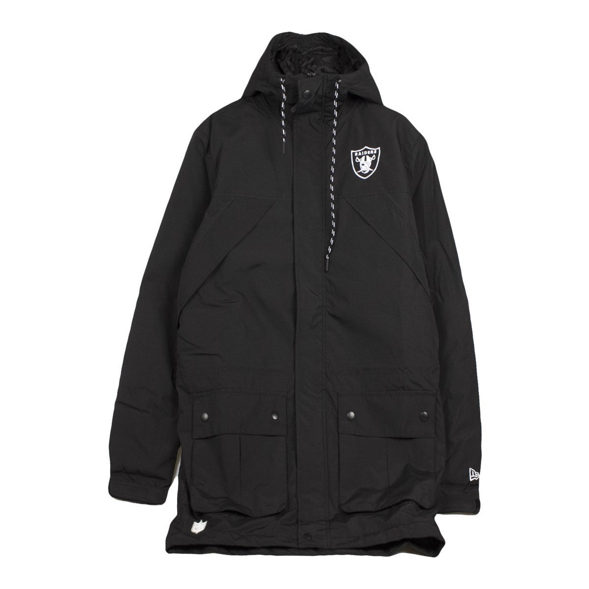 New Era, Giaccone Lungo Uomo Tech Series Parka Oakrai, Black