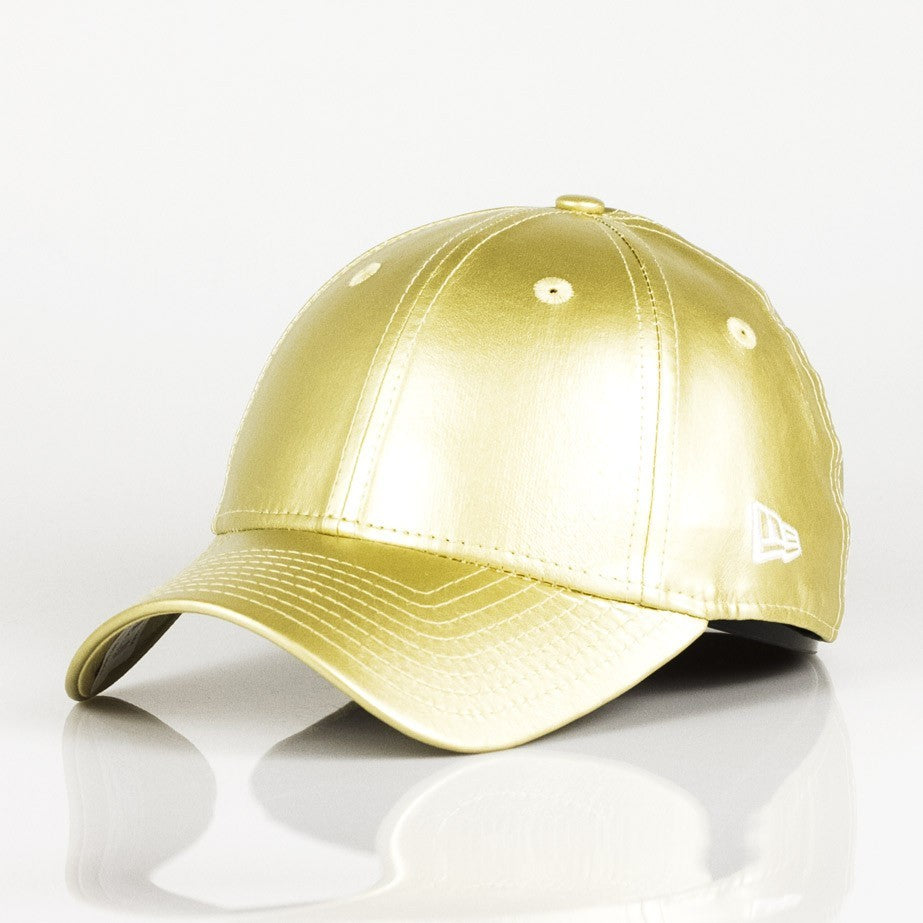 Wmn Metallic Pu 940 Newera Gold Damen Cap mit gebogenem Schirm