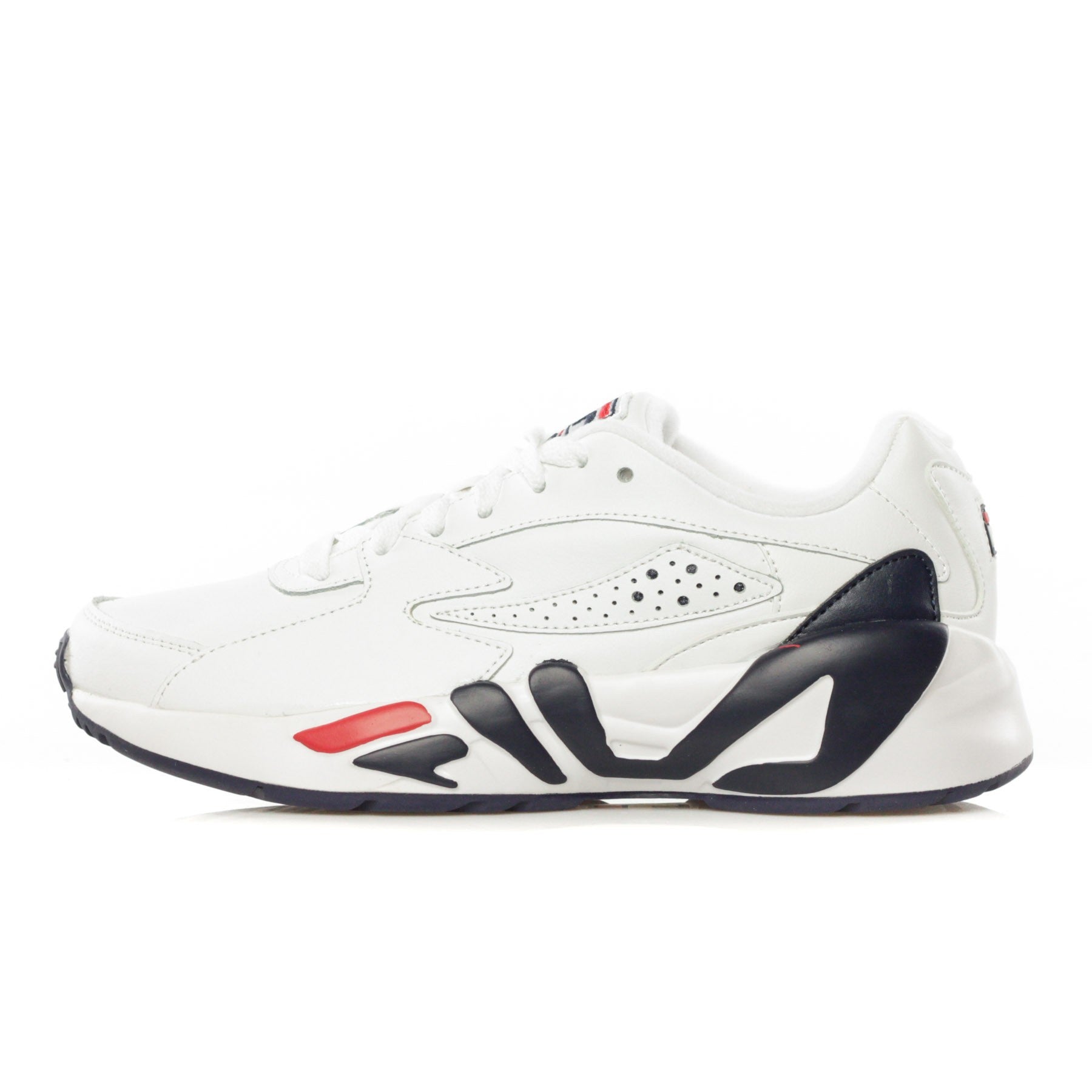 Niedriger Herrenschuh Mindblower Weiß/Fila Navy/Fila Rot