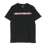 Independent, Maglietta Uomo Bar Cross Tee, Black