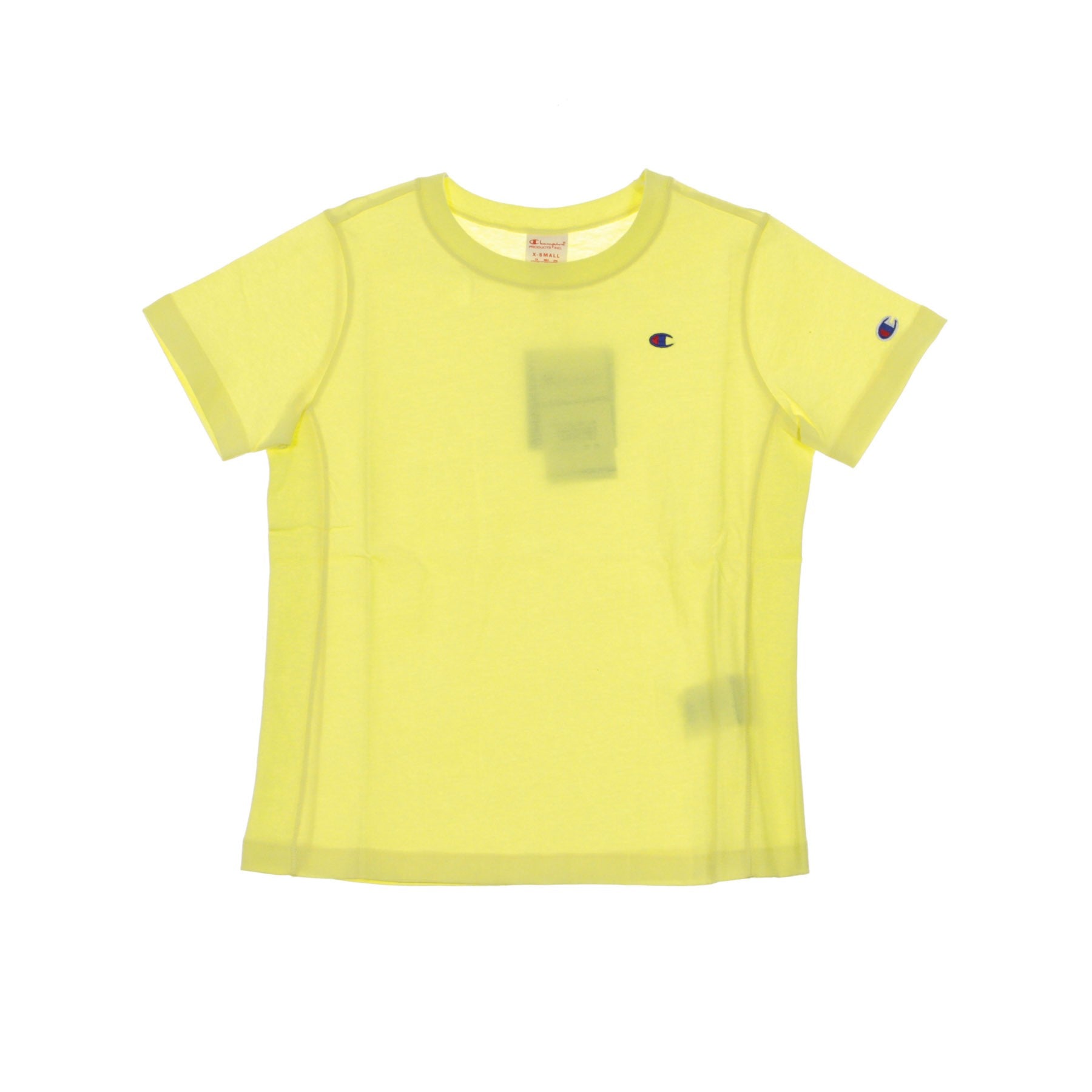 Champion, Maglietta Donna Crewneck Tee, Light Yellow