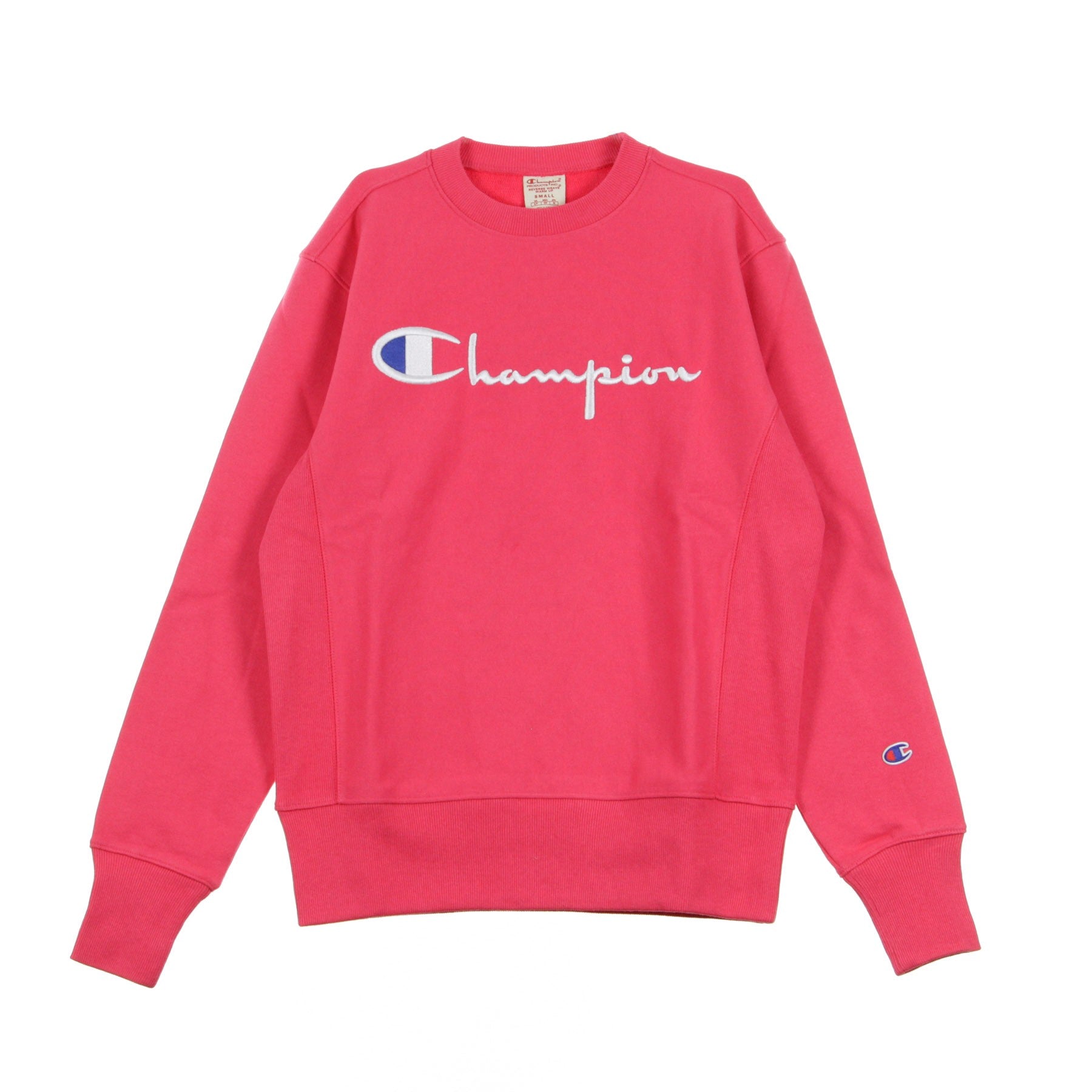 Champion, Felpa Girocollo Uomo Crewneck Sweatshirt, Azalea