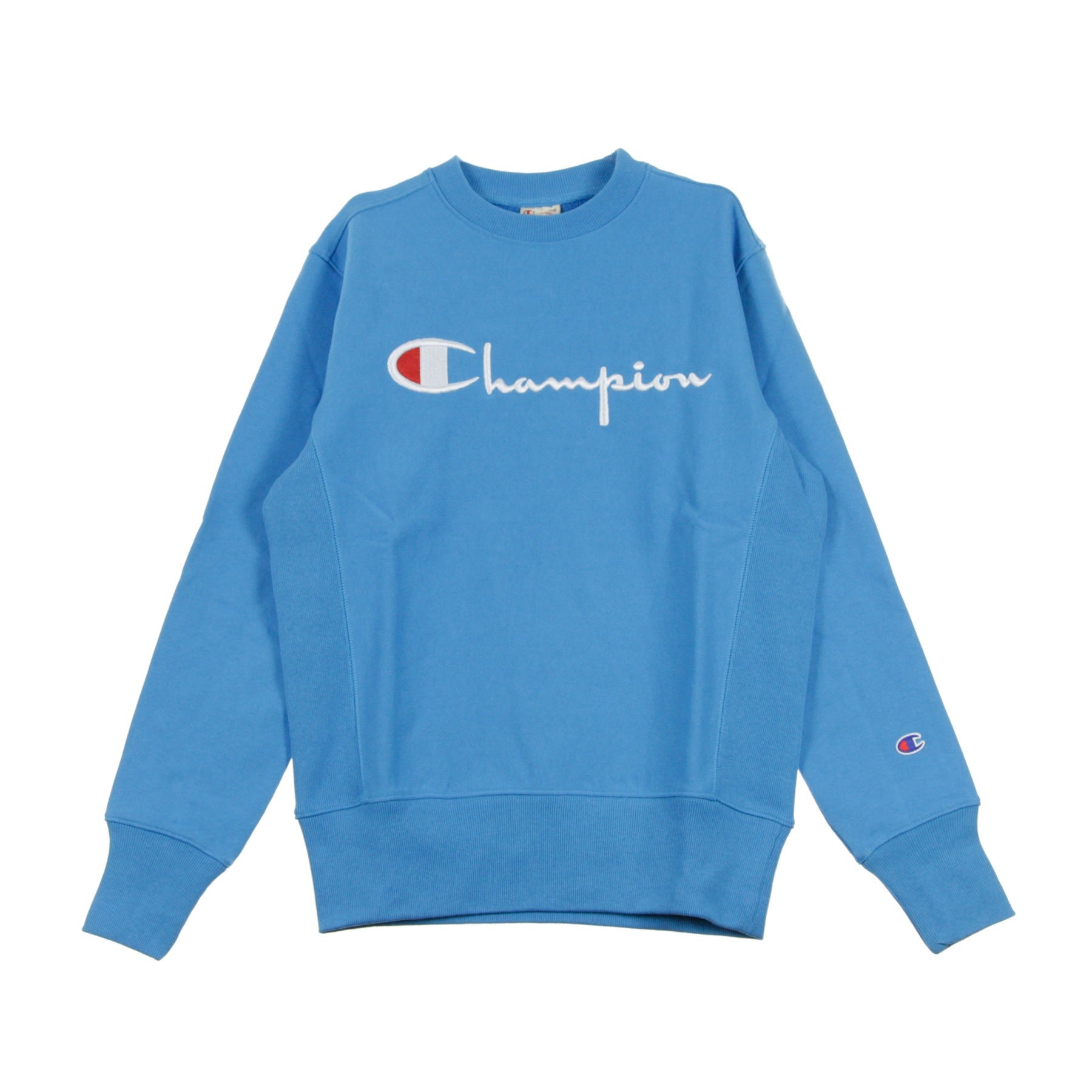 Champion, Felpa Girocollo Uomo Crewneck Sweatshirt, Light Blue