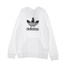 Adidas, Felpa Cappuccio Uomo Trefoil Hoodie, White