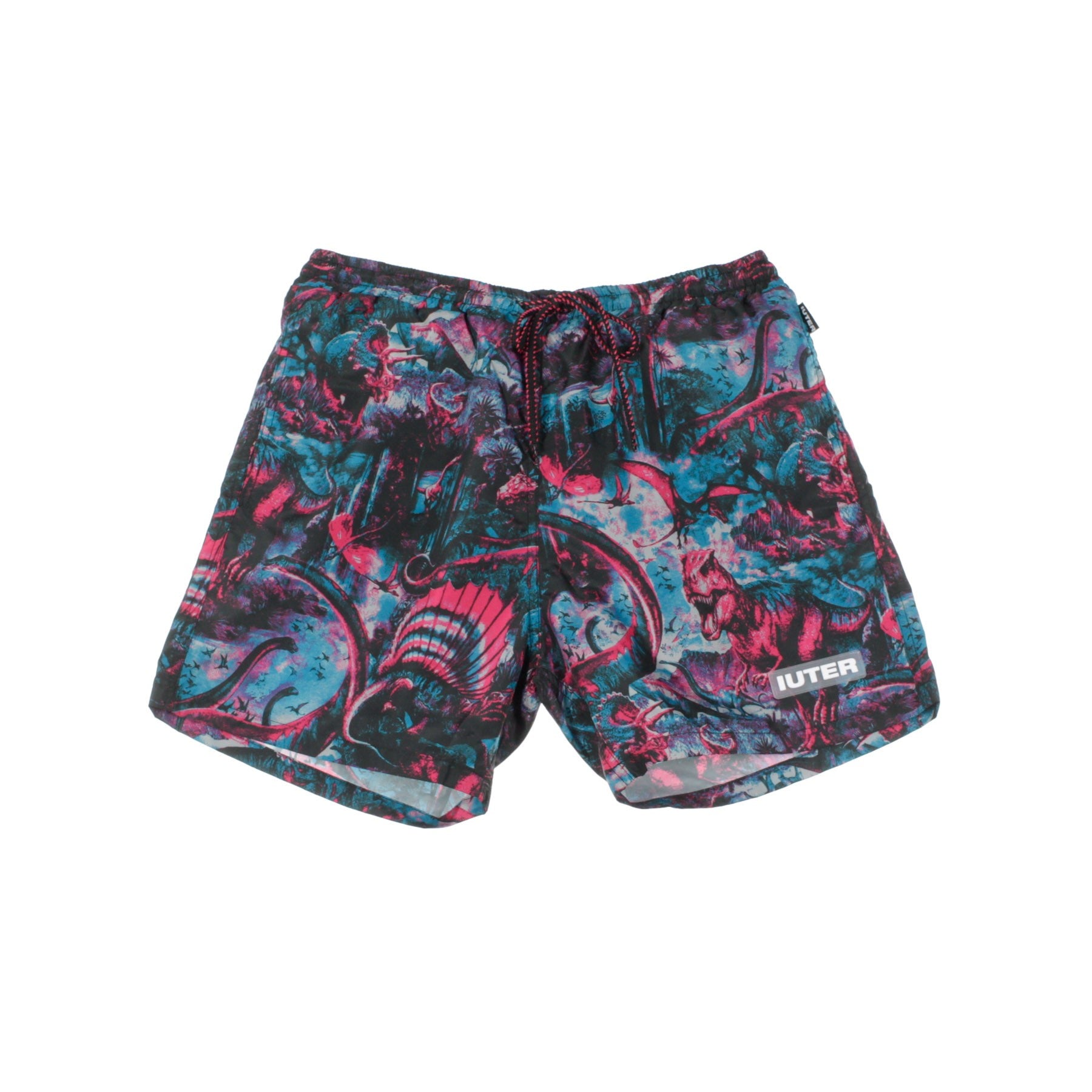 Dinodream Badehose Herren Badeshorts Fuchsia