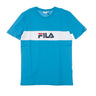 Fila, Maglietta Uomo Nolan Dropped Shoulder, Caribbean Sea/bright White