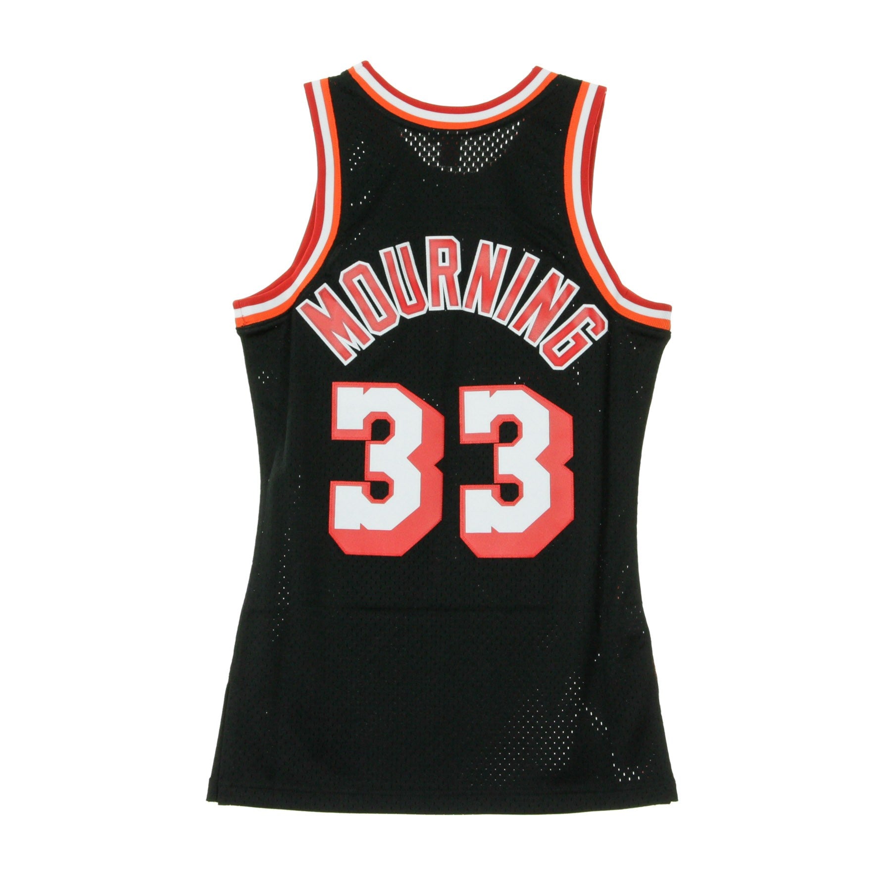 Men's Basketball Tank Top Nba Swingman Jersey Alonzo Mourning No 33 1996-97 Miahea Road Original Team Colors