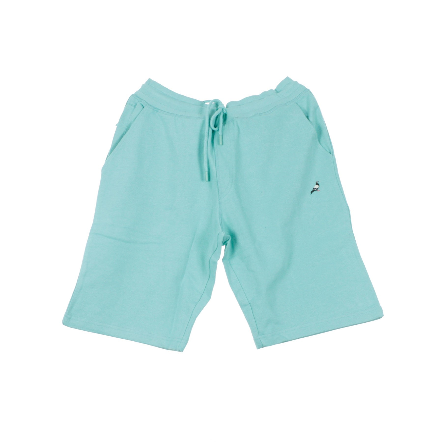 Staple, Pantalone Corto Tuta Uomo Pigeon Embroidered Sweatshort, Teal