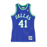 Mitchell & Ness, Canotta Basket Uomo Nba Swingman Jersey Hardwood Classics No 41 Dirk Nowitzki 1998-99 Dalmav Road, Original Team Colors