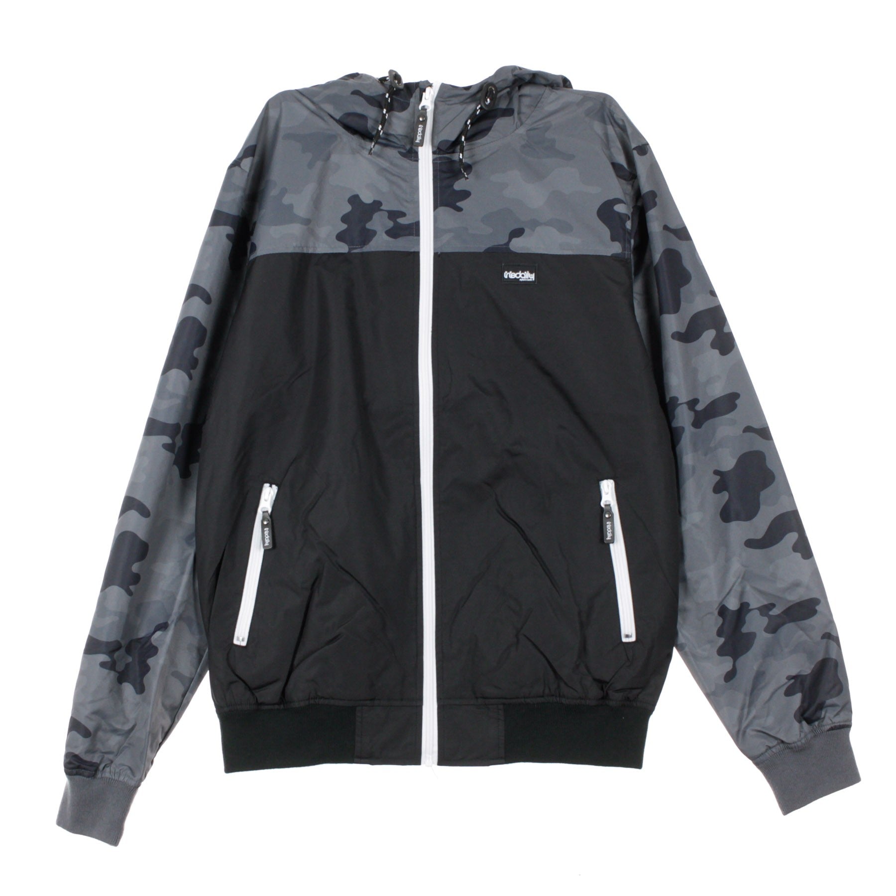 Iriedaily, Giacca A Vento Uomo Auf Deck Jacket, Camo Black