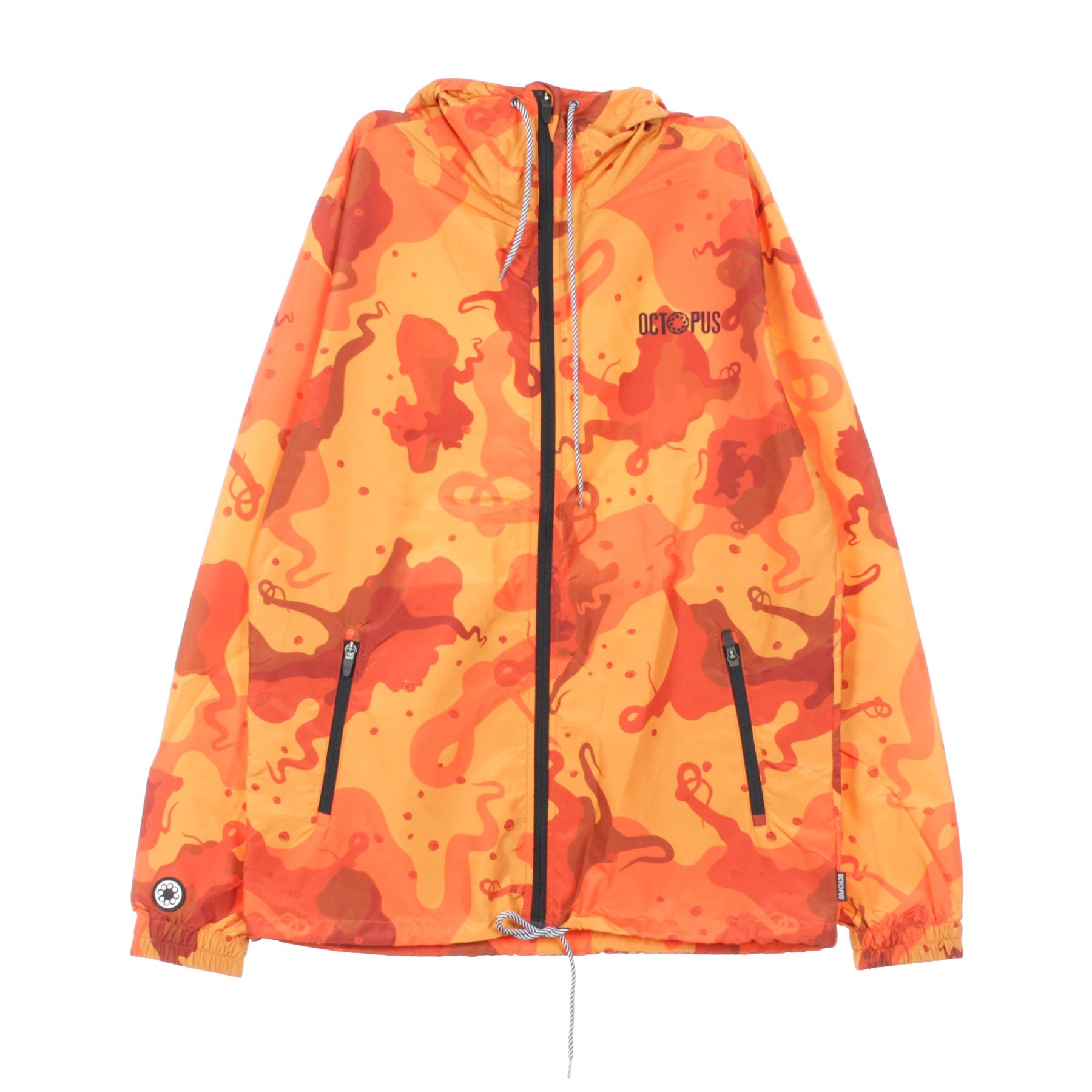 Octopus, Giacca A Vento Uomo Camo Windbreaker, Orange