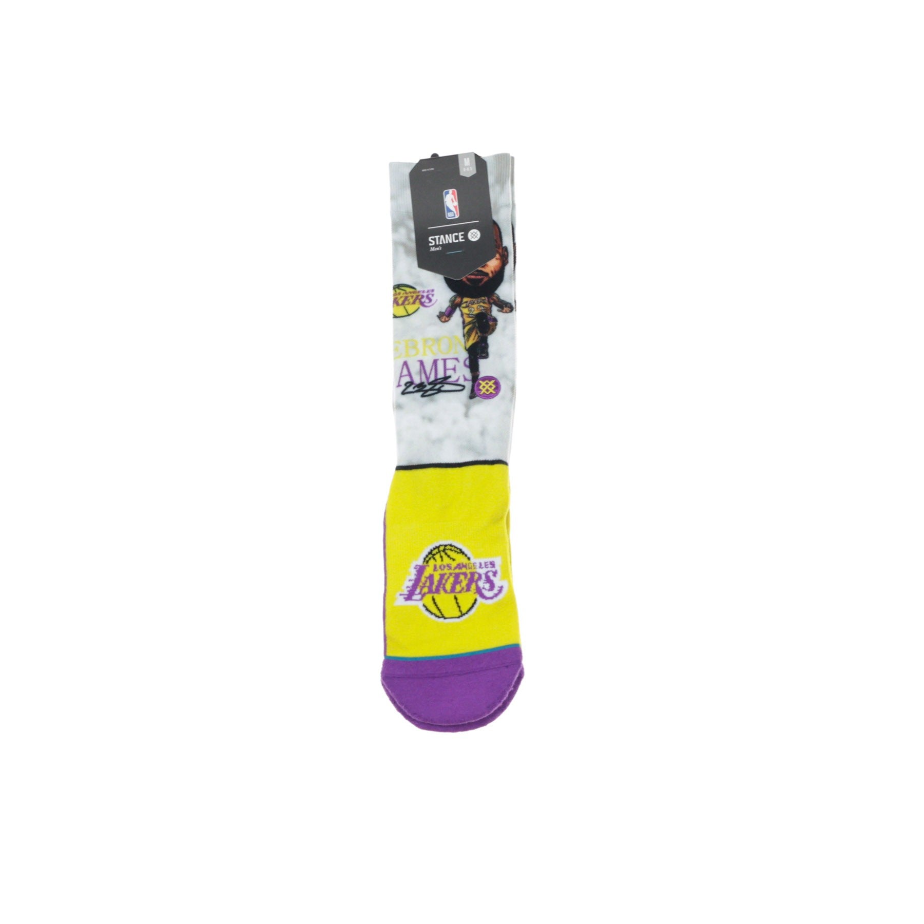 Lebron Big Head Men's Medium Sock Multi