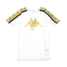 Kappa, Maglietta Donna Banda 10 Balby, White/black/yellow