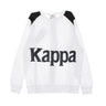 Kappa, Felpa Girocollo Uomo Banda Bernel, White/black