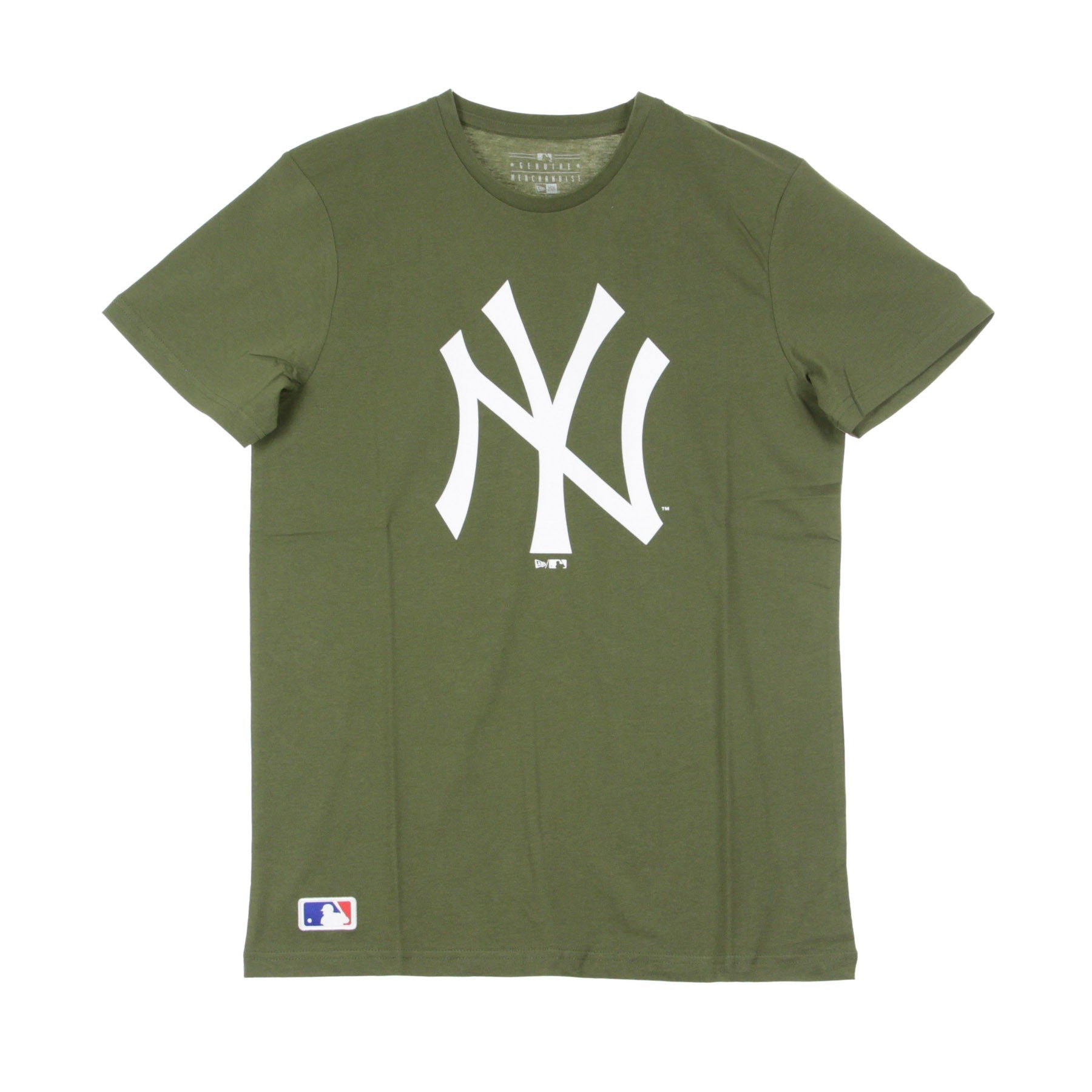 New Era, Maglietta Uomo Mlb Team Logo Tee Neyyan, New Olive/white