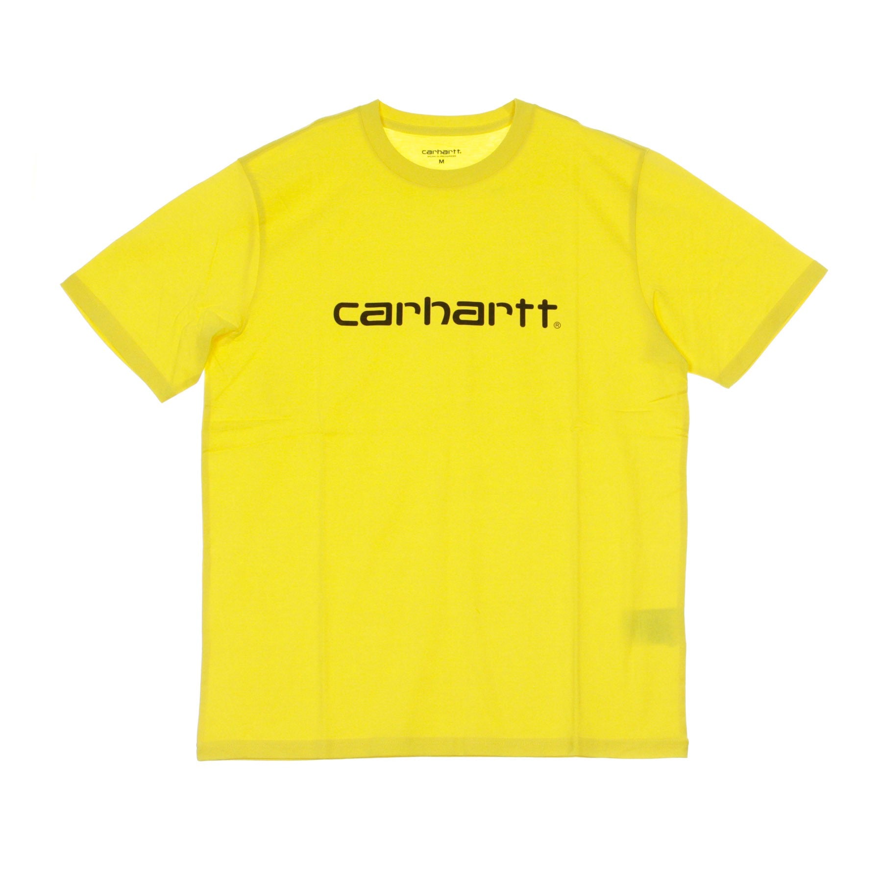 Carhartt Wip, Maglietta Uomo Script, Primula Yellow/black