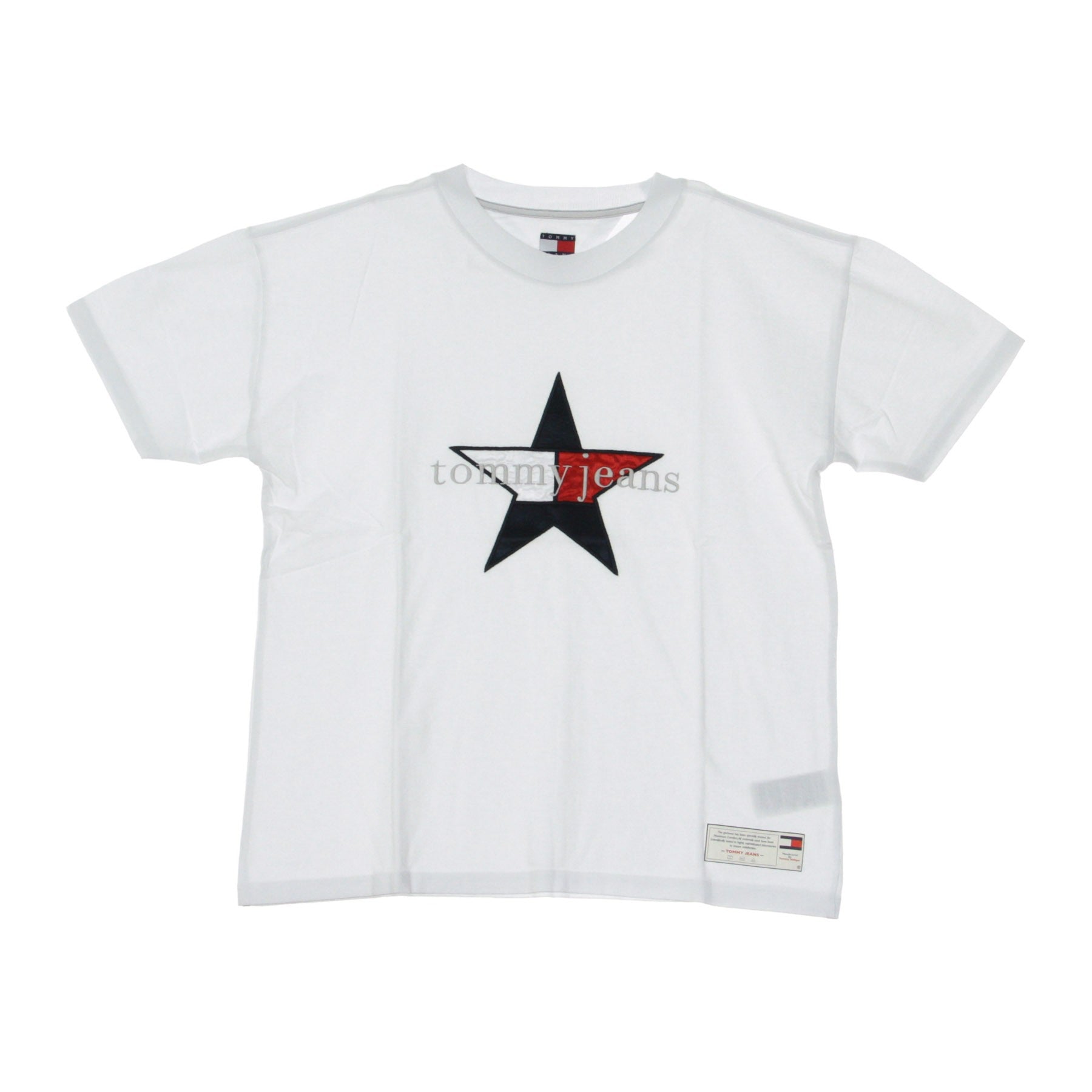 Tommy Hilfiger, Maglietta Donna Star Tee, Cloud Dancer