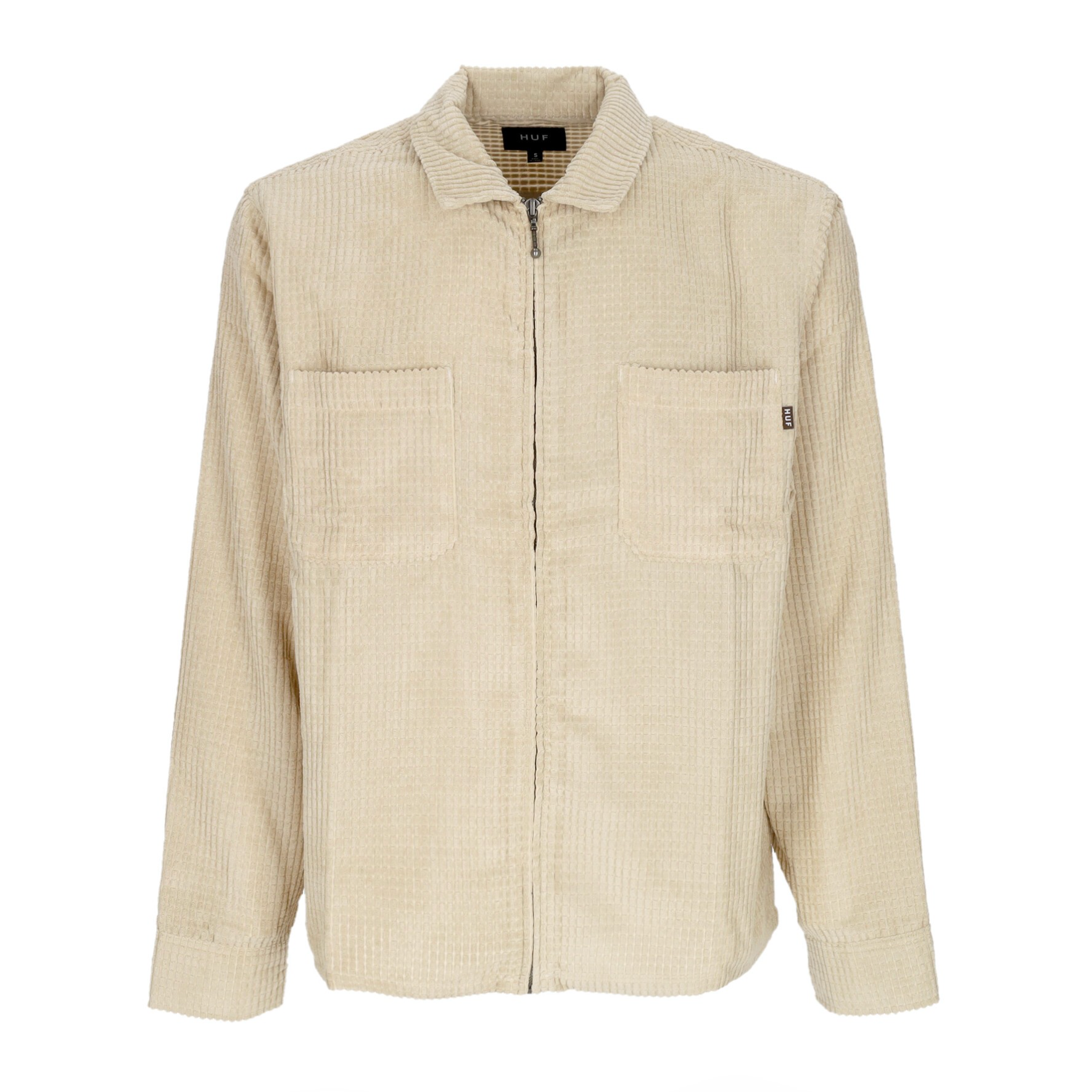 Cornelius Herren Langarmshirt Zip Shirt Oatmeal