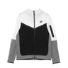 Felpa Leggera Cappuccio Zip Uomo Sportswear Tech Fleece Hoodie Dk Grey Heather/black CU4489