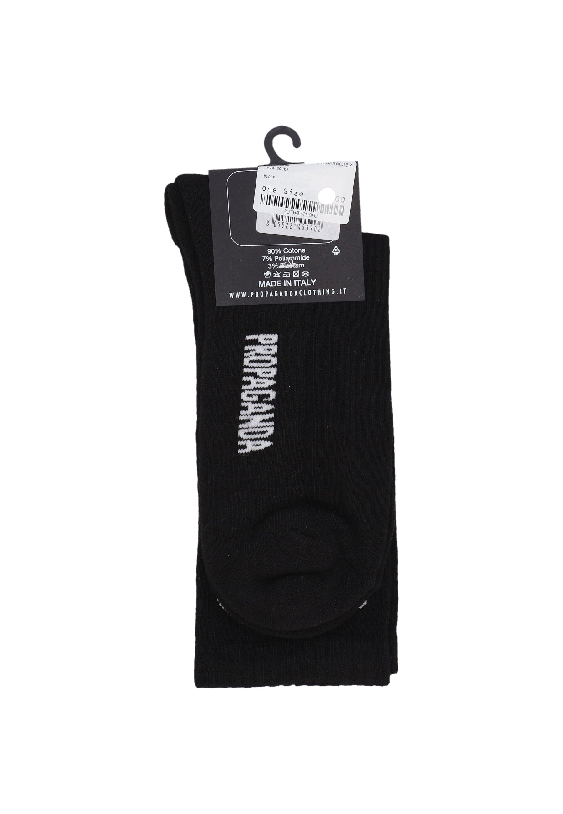 Calza Media Unisex Logo Socks Black 24FWPRAC352