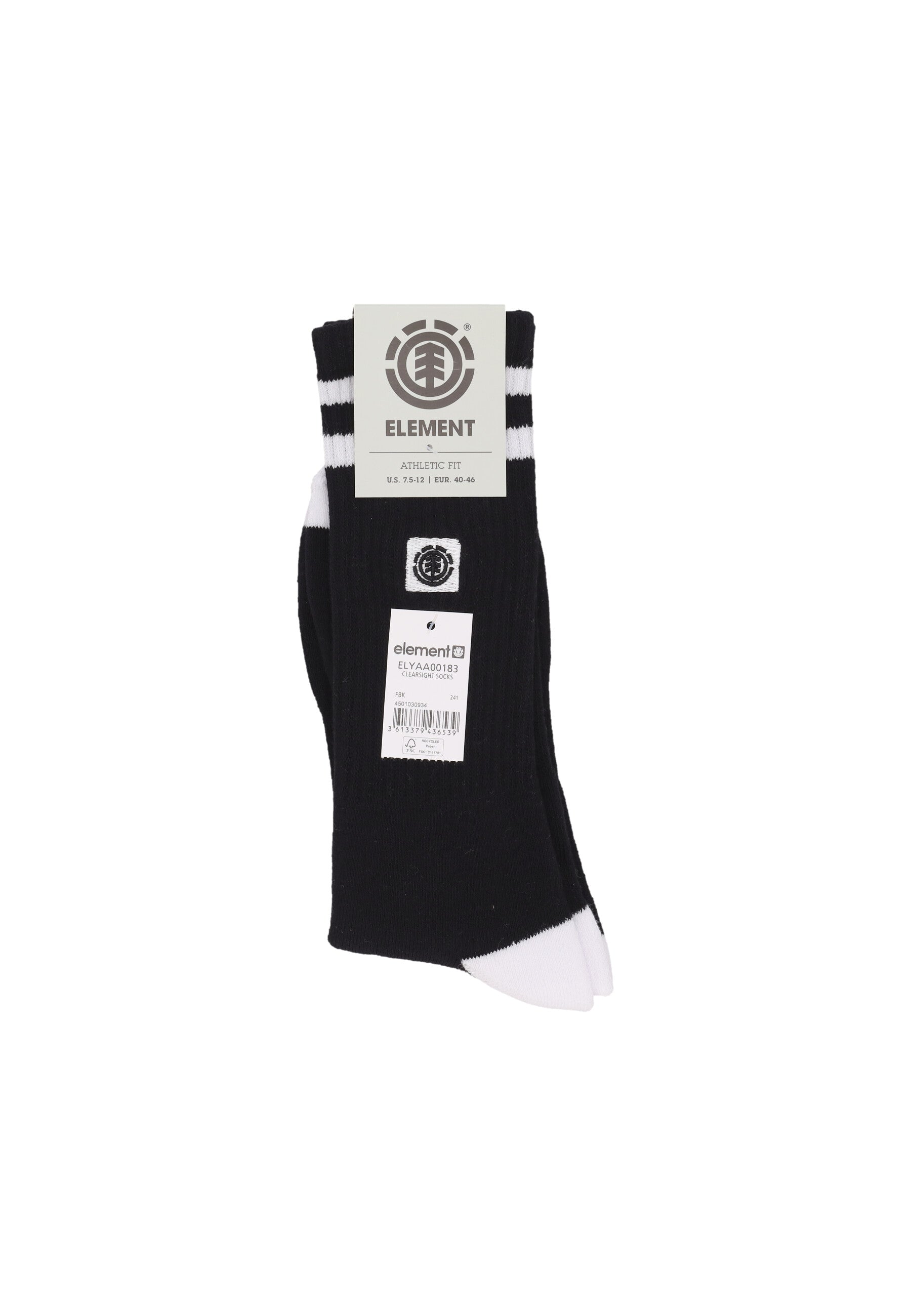 Calza Media Uomo Clearsight Socks Flint Black ELYA00183