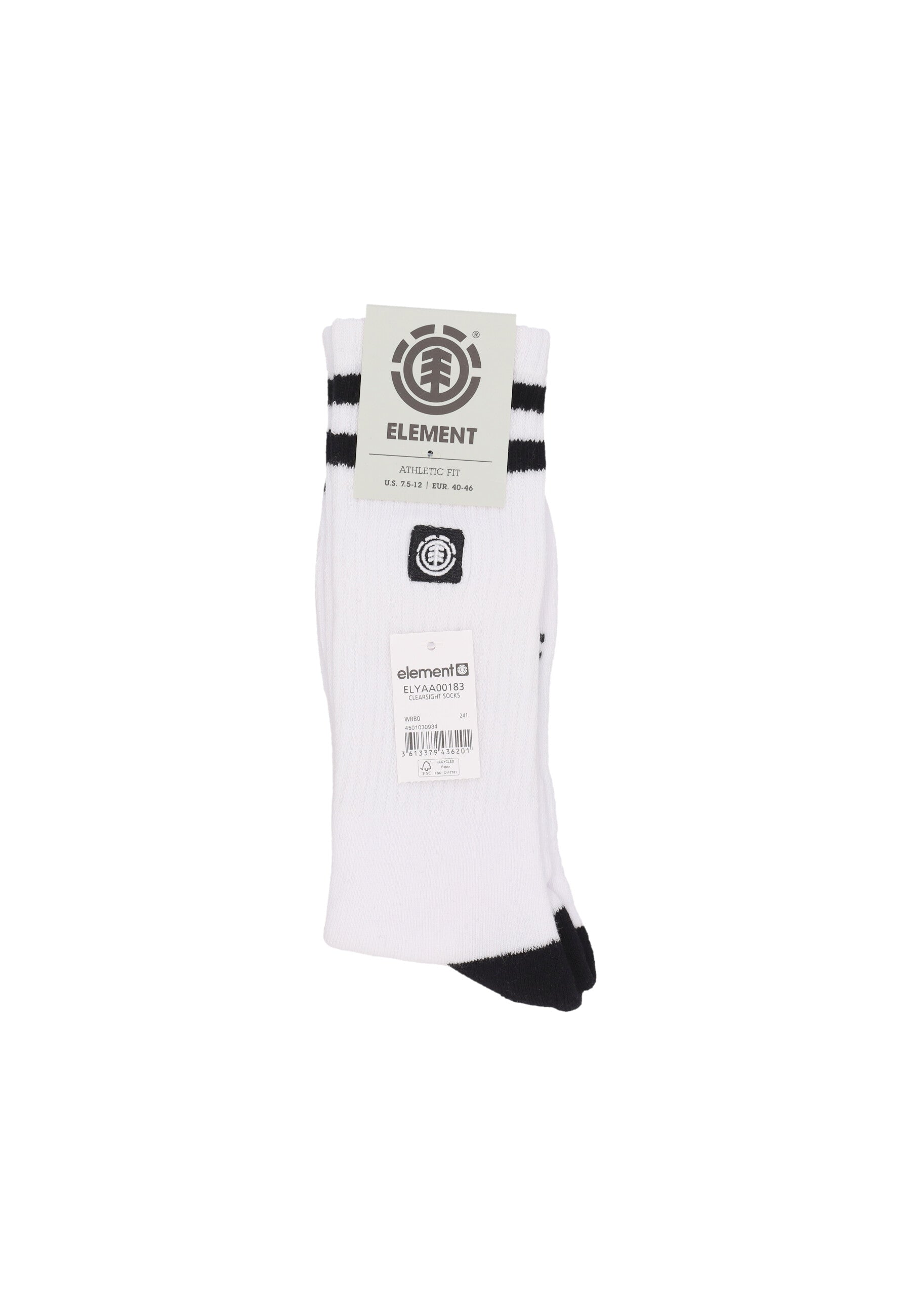 Calza Media Uomo Clearsight Socks Optic White ELYA00183