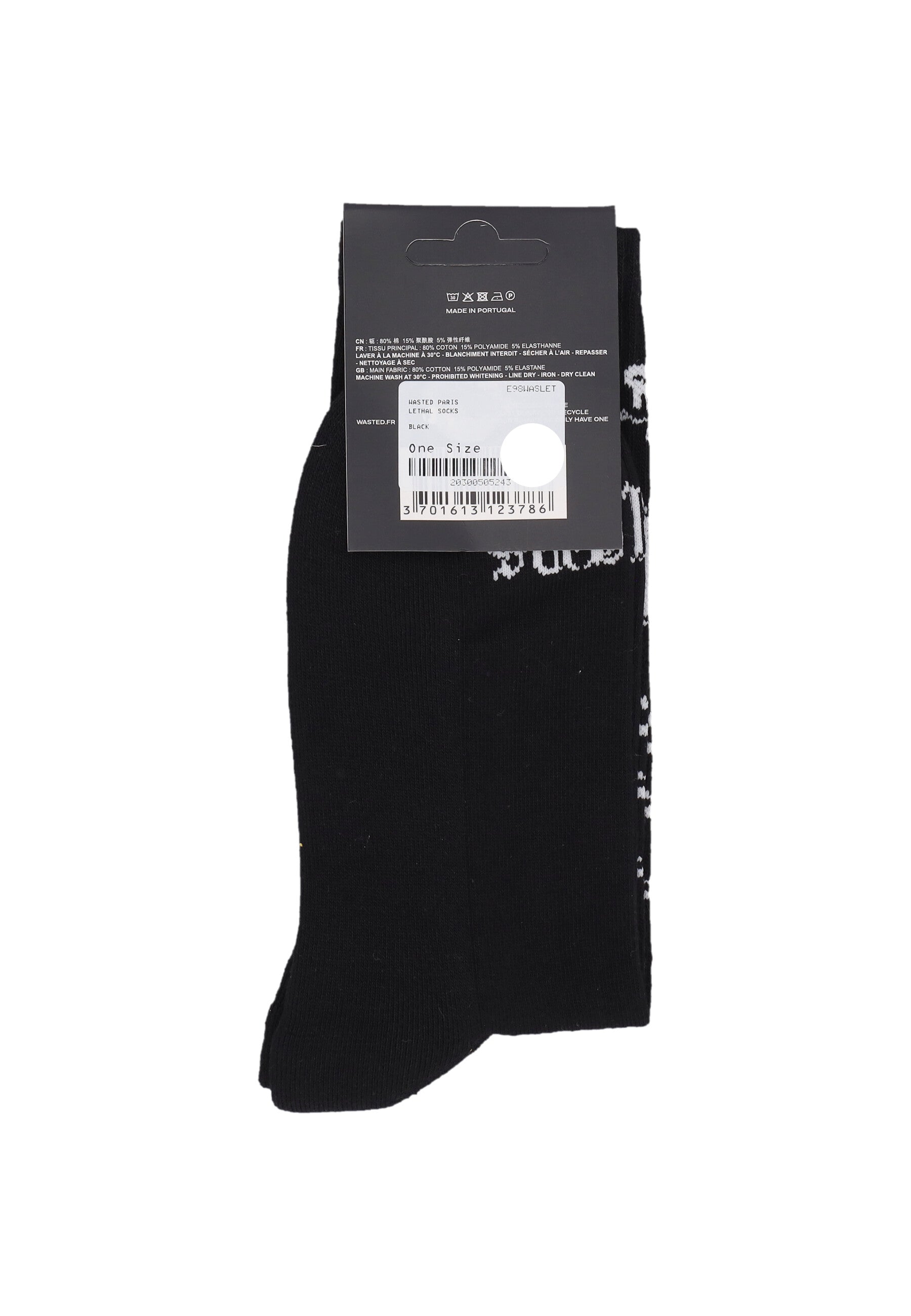 Calza Media Uomo Lethal Socks Black E98WASLET