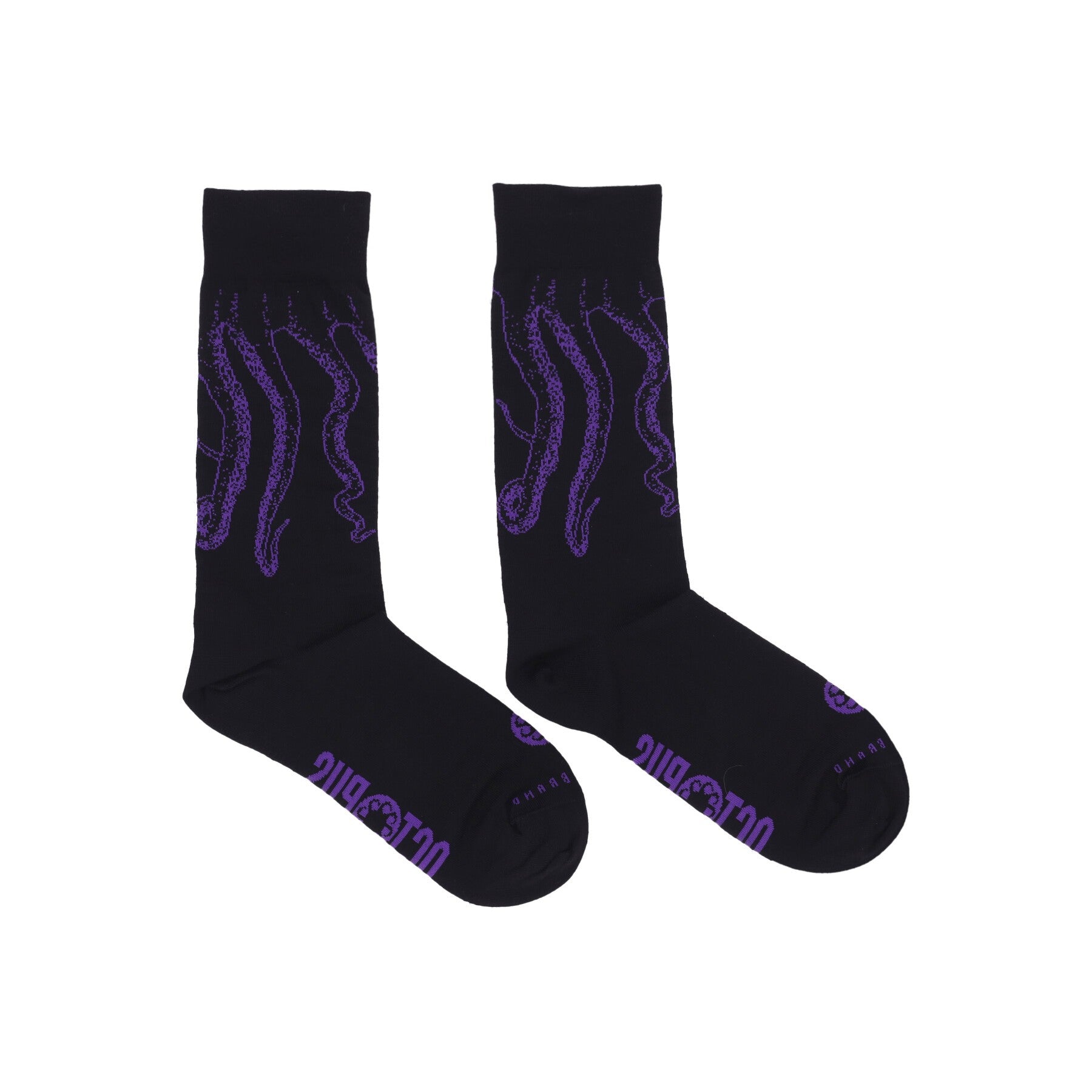 Calza Media Uomo Outline Socks Black/purple 23SOSX03