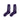 Calza Media Uomo Outline Socks Purple/white 23SOSX03