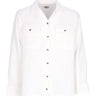 Camicia Manica Lunga Donna W Camille Waffle L/s Shirt Muted White 281200127