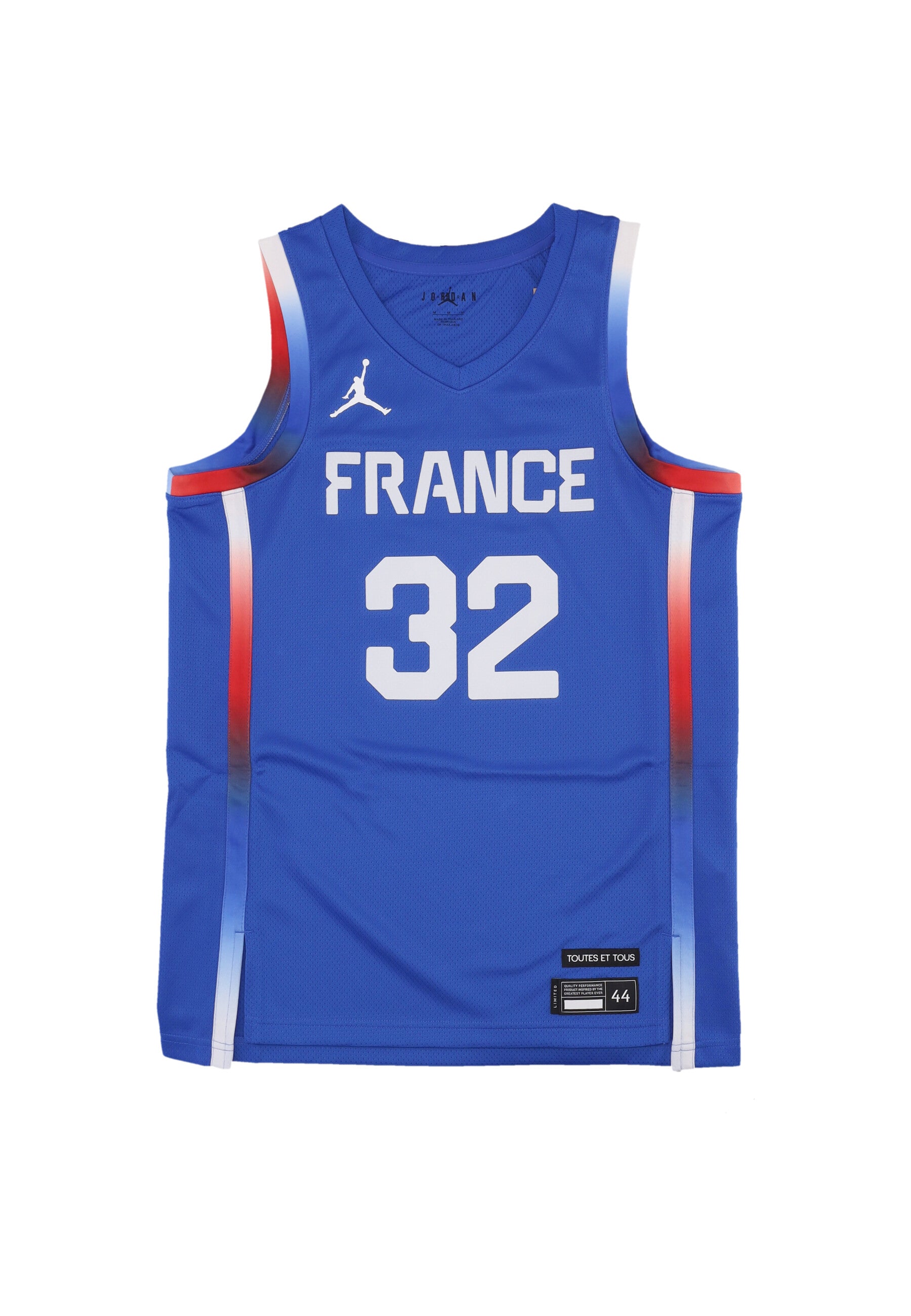 Canotta Basket Uomo Limited Road Jersey No 32 Victor Wembanyama Team France Hyper Royal/white HF7308-405