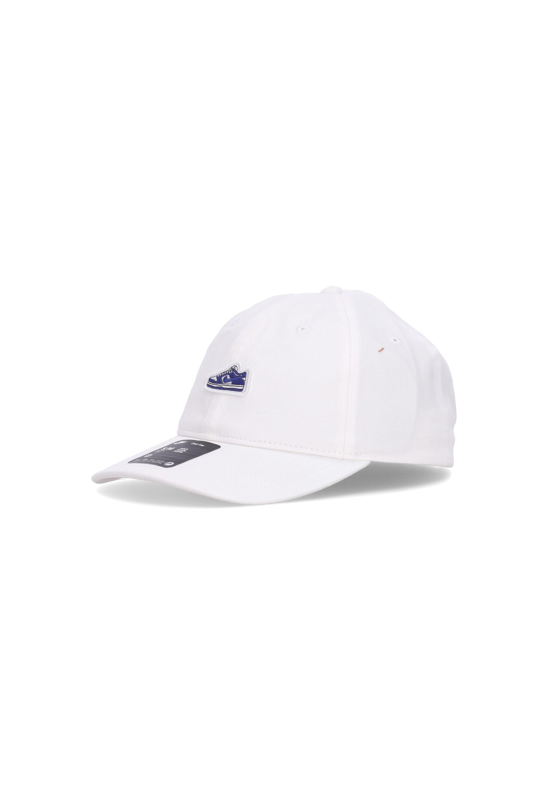 Cappellino Visiera Curva Uomo Club Unstructured Flat Bill Dunk Patch Cap White FN4404-100