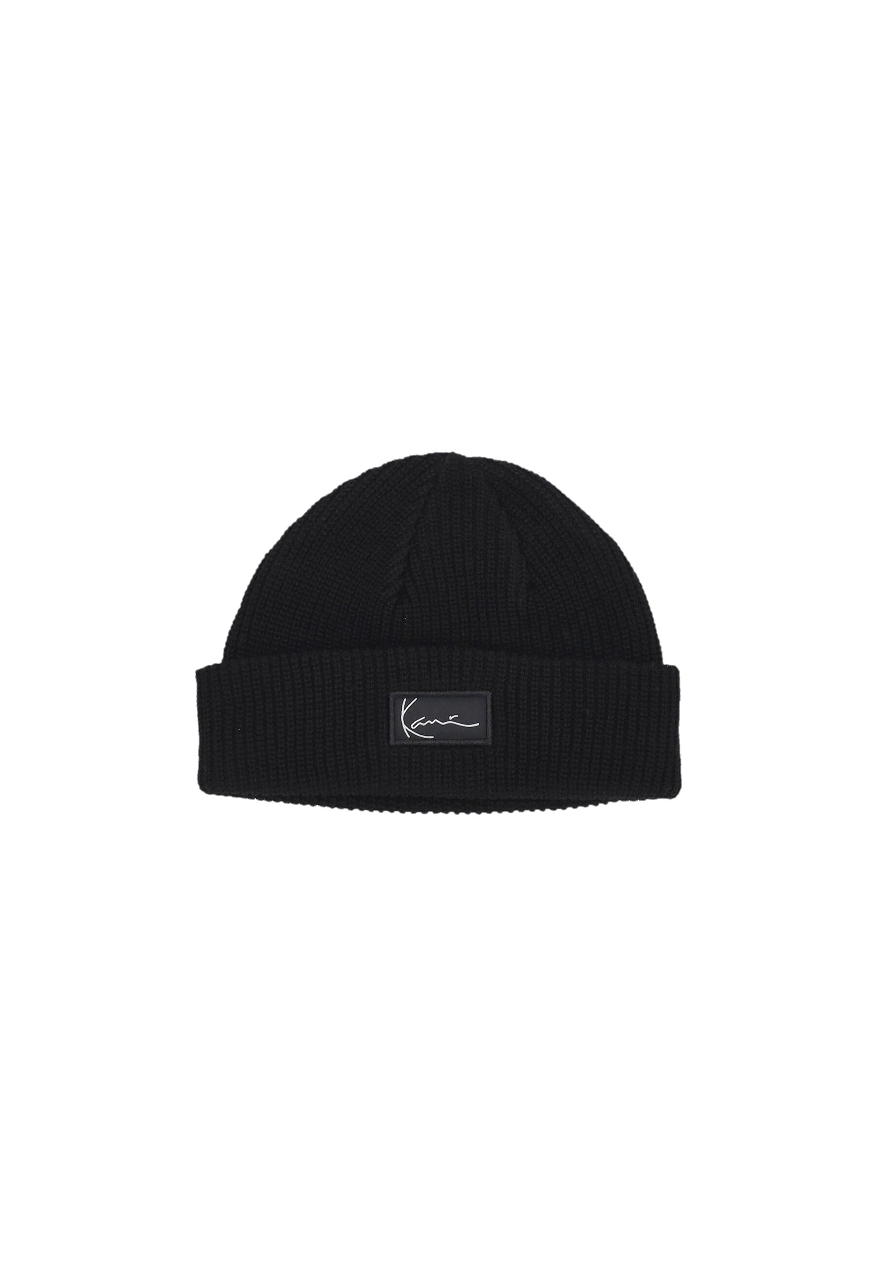 Cappello Unisex Woven Signature Essential Fisherman Beanie Black 7020345