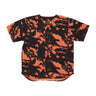 Casacca Bottoni Uomo Baseball Shirt Orange/camo CMSOM4101