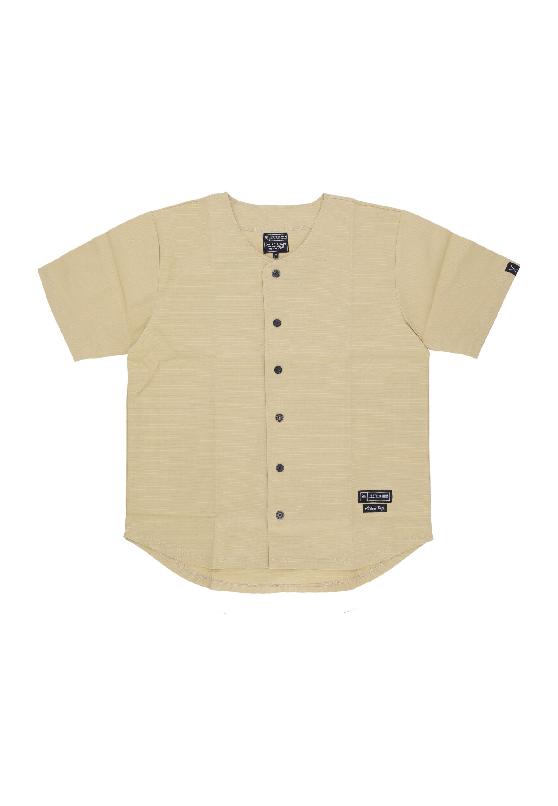 Casacca Bottoni Uomo Baseball Shirt Sand CMSOM4101