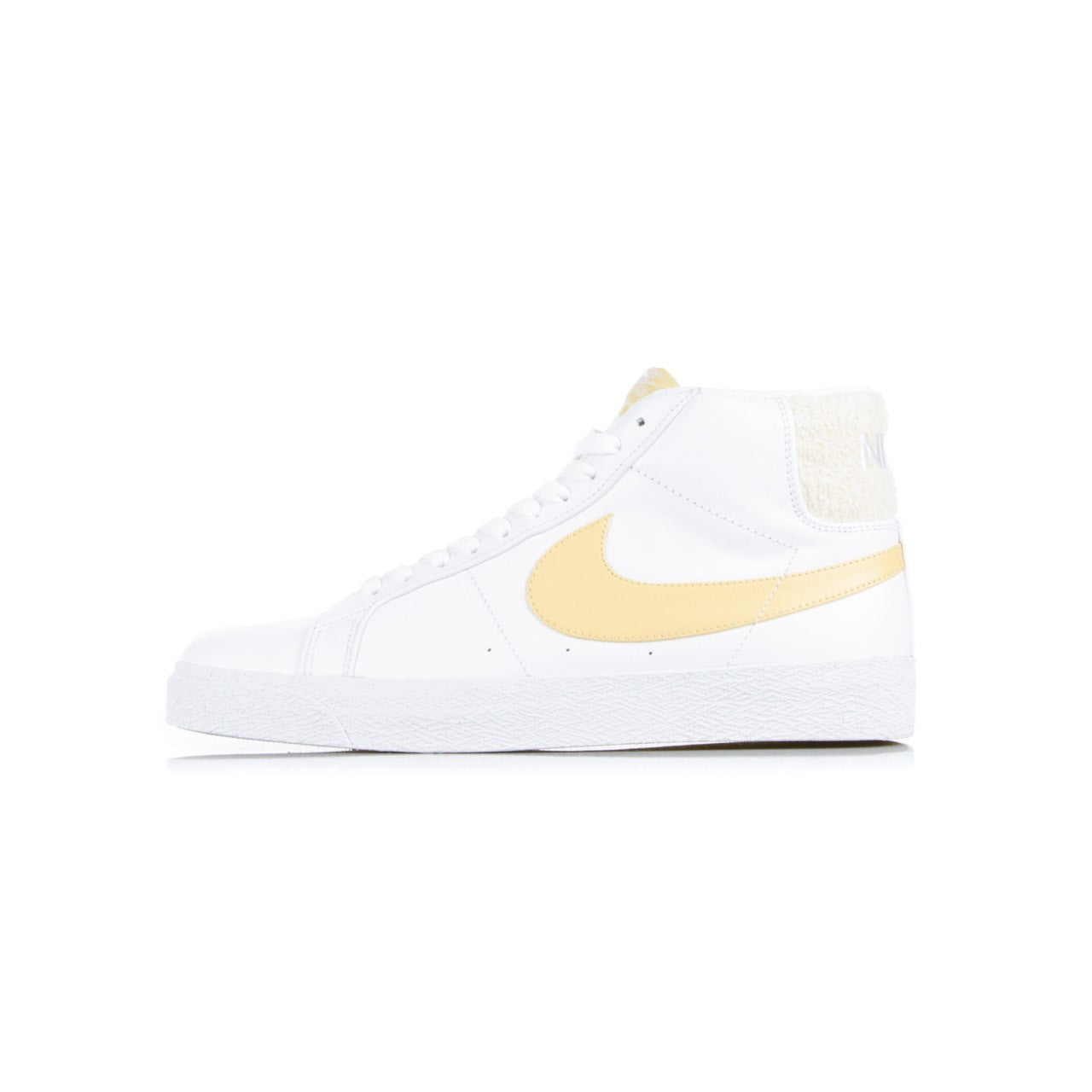 Scarpa Alta Uomo Sb Zoom Blazer Mid Premium White/celestial Gold CJ6983-102