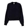 Felpa Girocollo Donna Sportswear Plush Mod Crop Crewneck Black/dk Smoke Grey DQ6844