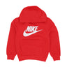 Felpa Cappuccio Ragazzo B Sportswear Club Fleece Hoodie University Red/white FD2988-657