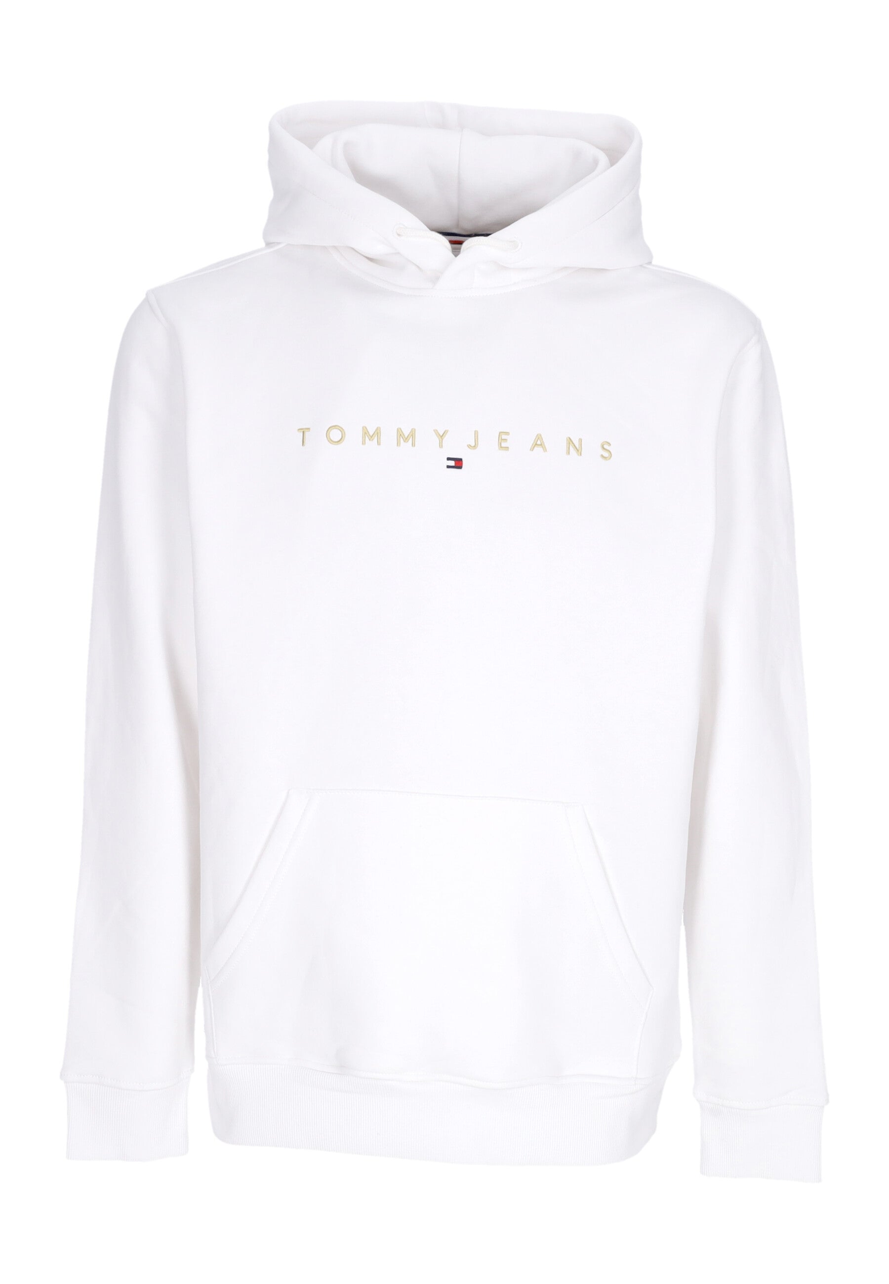 Felpa Cappuccio Uomo Linear Gold Hoodie White DM0DM20503