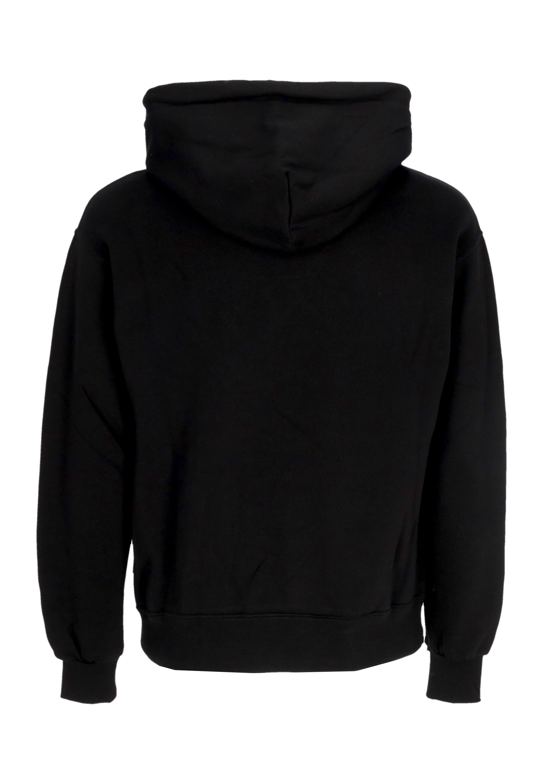 Felpa Cappuccio Uomo Logo Badfate Hoodie Black 24FWPRFE766