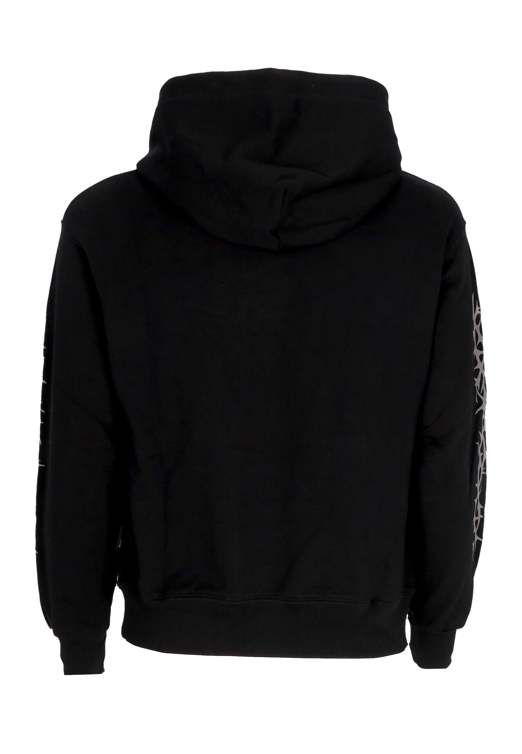 Felpa Cappuccio Uomo Logo Crown Hoodie Black 24FWPRFE728