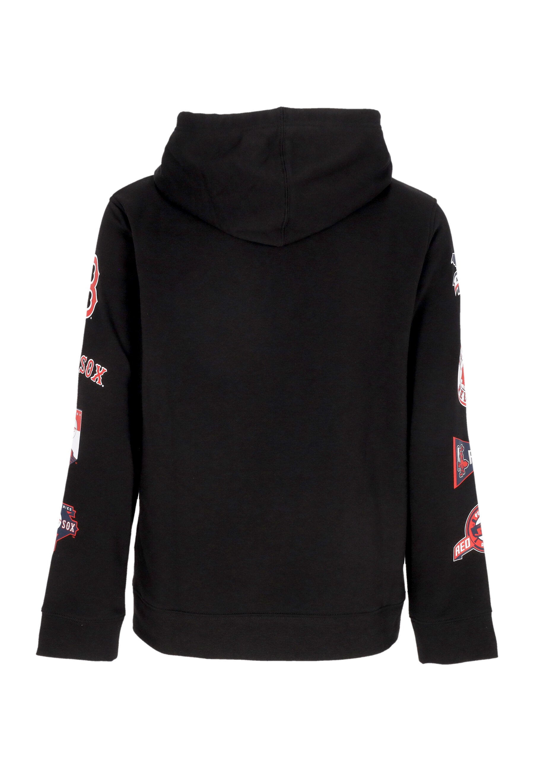 Felpa Cappuccio Uomo Mlb Fundamental Pullover Hoodie Bosred Black/athletic Red 004T-1632-BQ-YFK